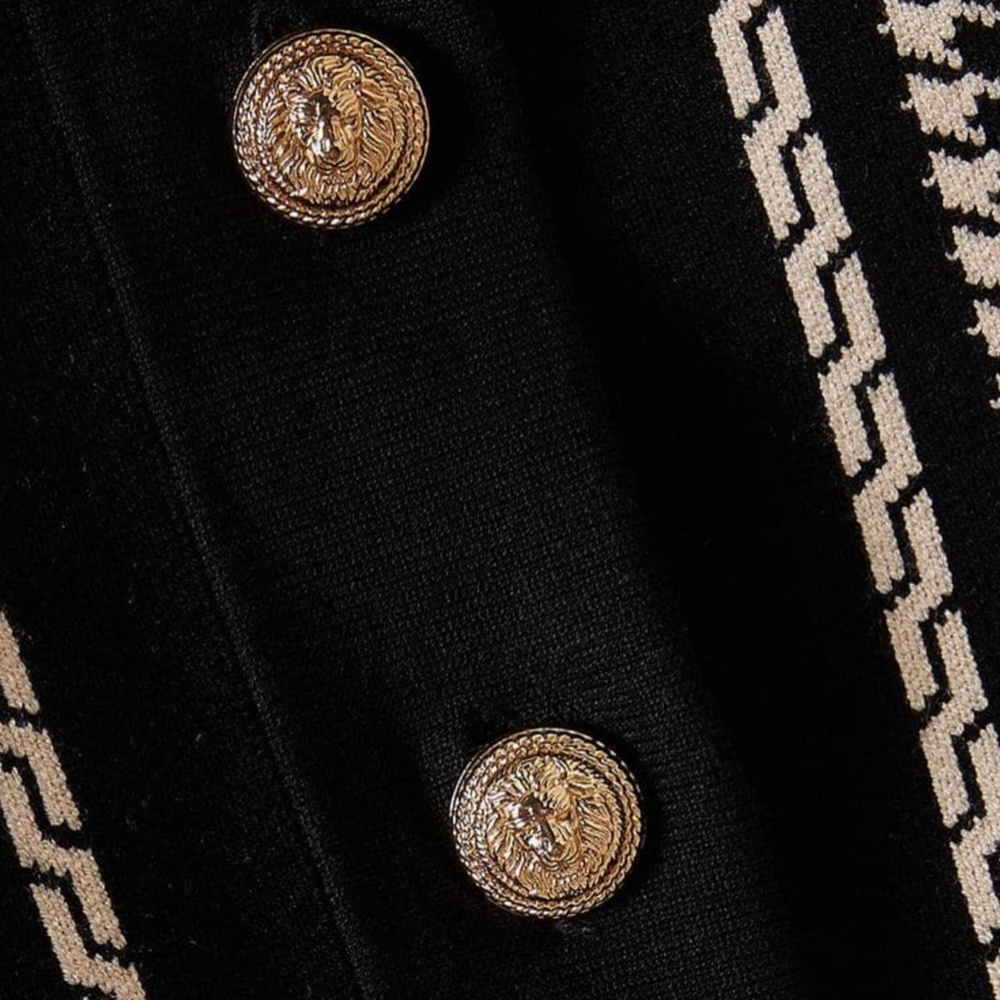 Sandro Jules Houndstooth Cropped Cardigan - Picture 5 of 5